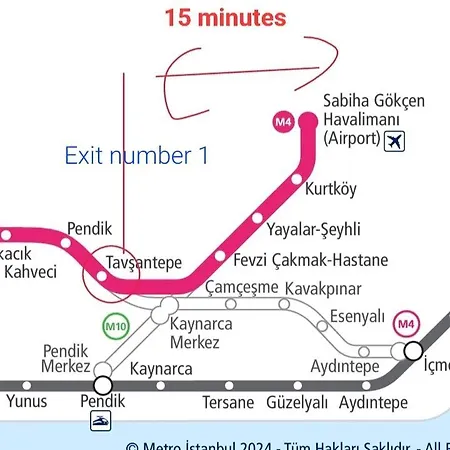 Rum i privatbostad In Pendik, Lstanbul, Marmara Region - Sabiha Gokcen Airport And Metro